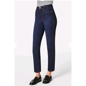 Spanx Women's High Rise Slim Straight Leg Jean Medium Indigo size 10